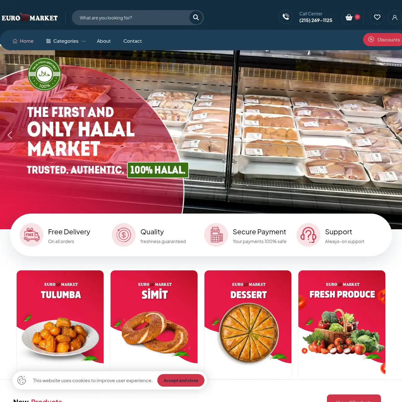 Shop Euro Market Website Preview